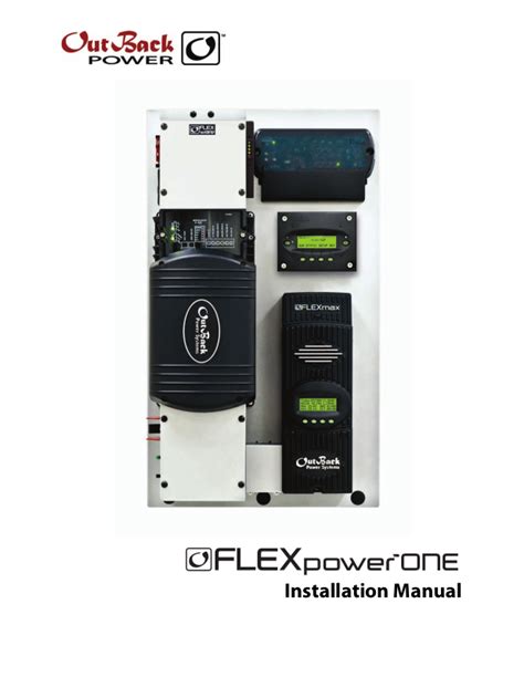 Outback Power Systems GFX1424 Installation Manual.